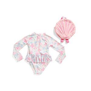 CYNTHIA ROWLEY Pirouette Toddler Girls Paddlesuit With Backpack
